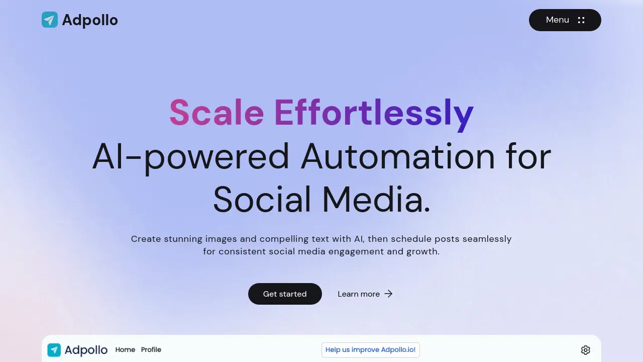 Screenshot of Adpollo