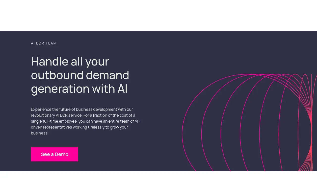 Screenshot of AI BDR TEAM