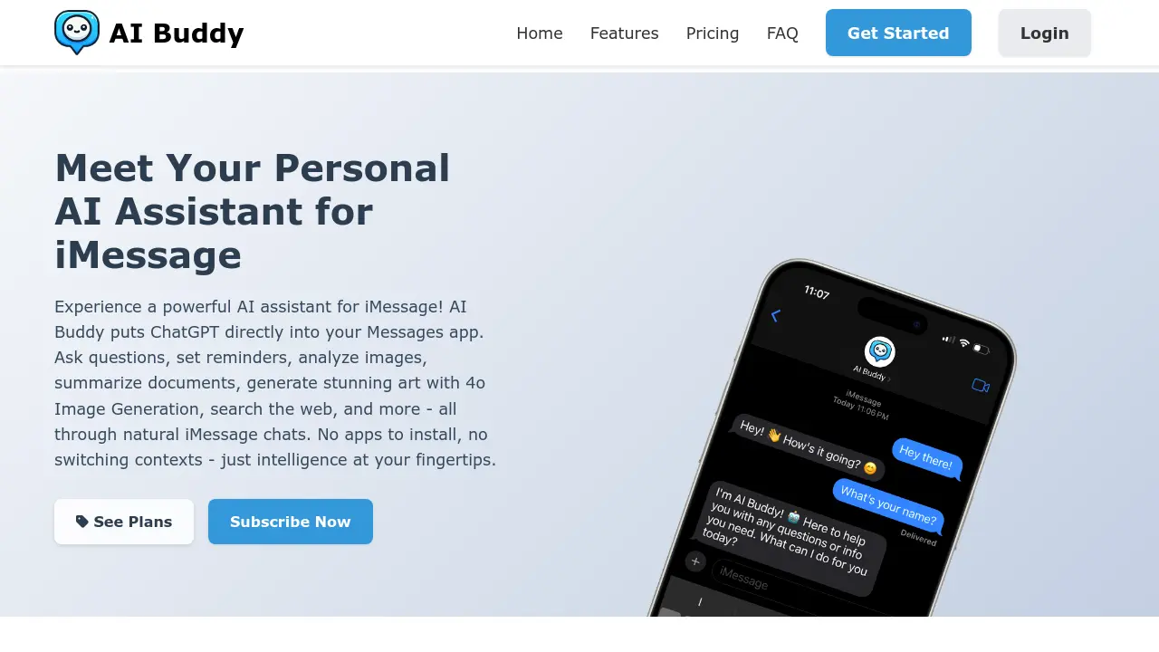 Screenshot of AI Buddy
