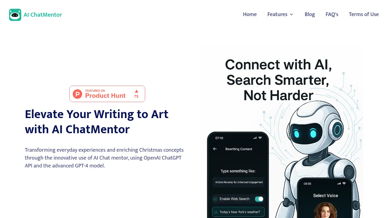 Screenshot of AI ChatMentor