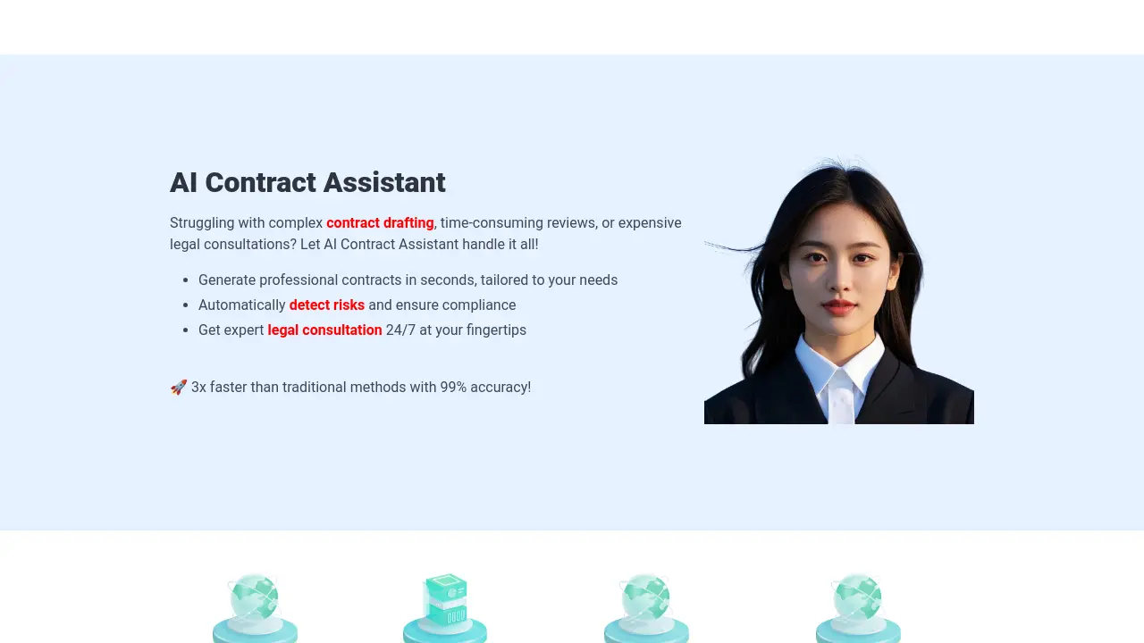 Screenshot of AI Contract Assistant