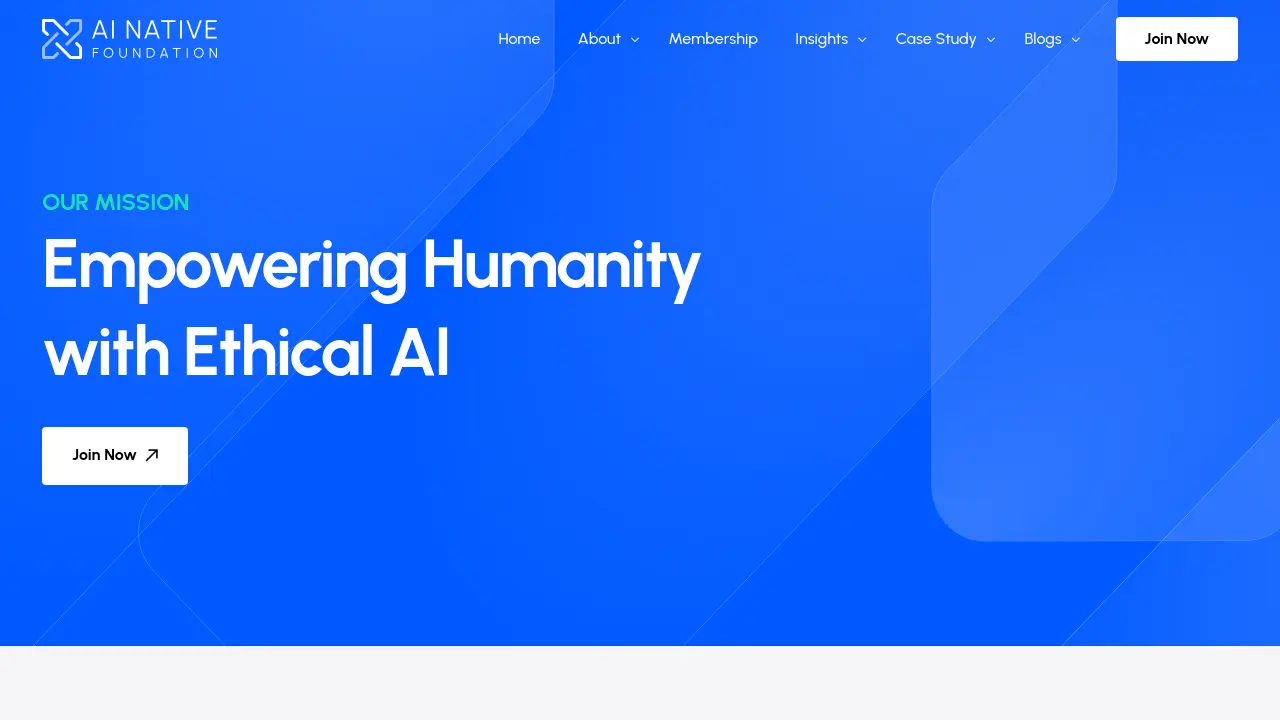 Screenshot of AI Native Foundation