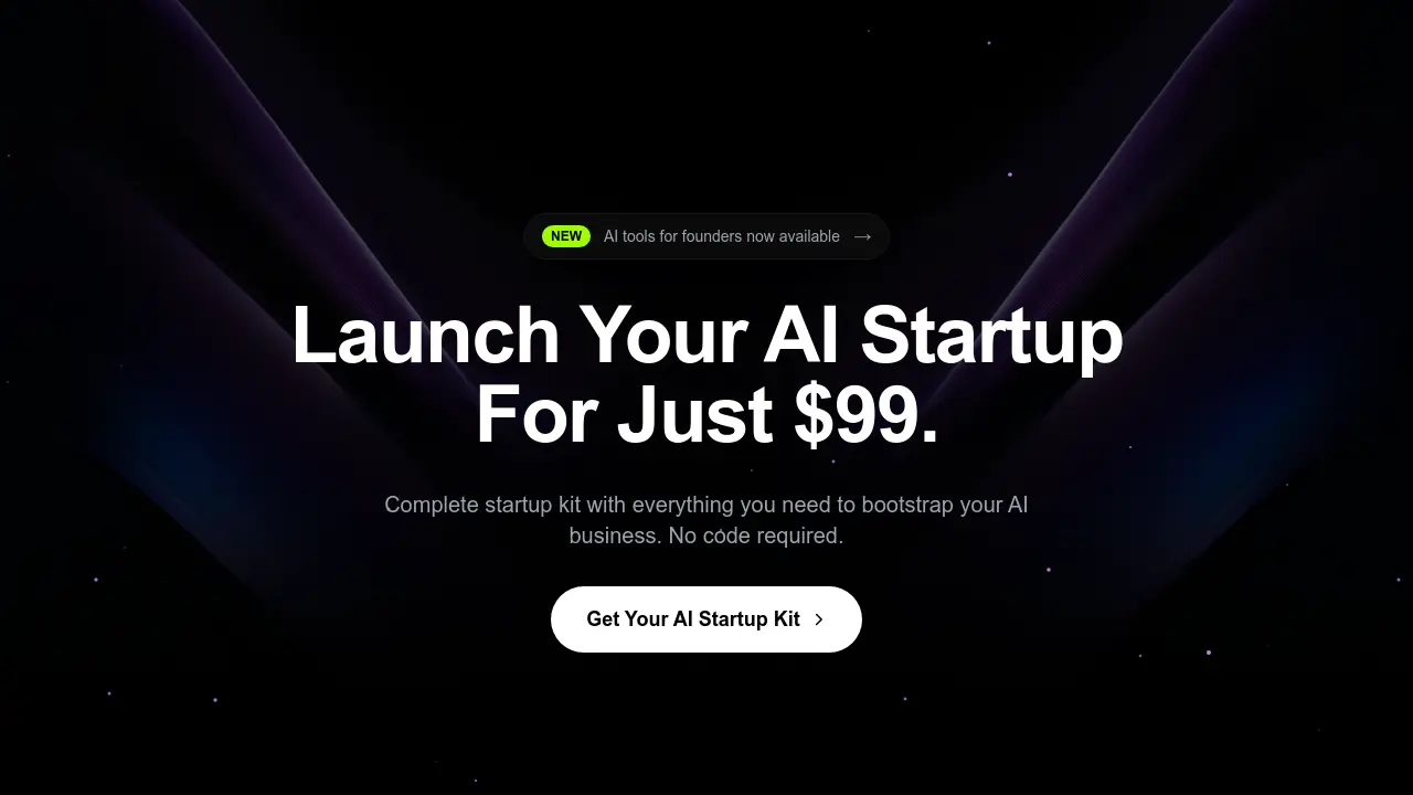 Screenshot of AI Startup Kit