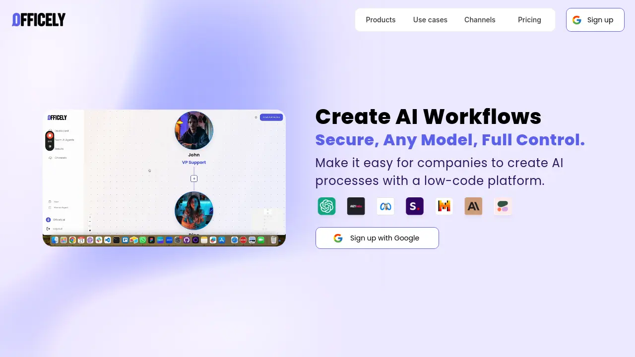 Screenshot of AI Workflow Platform