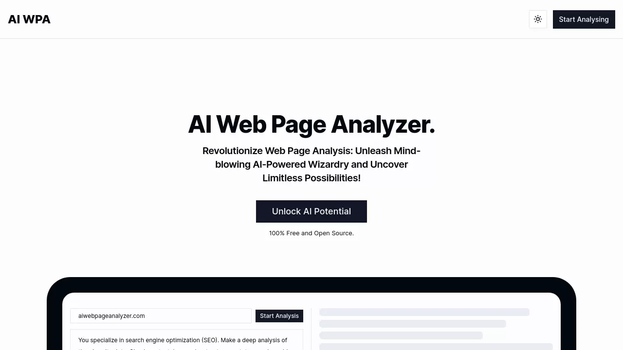 Screenshot of AI WPA