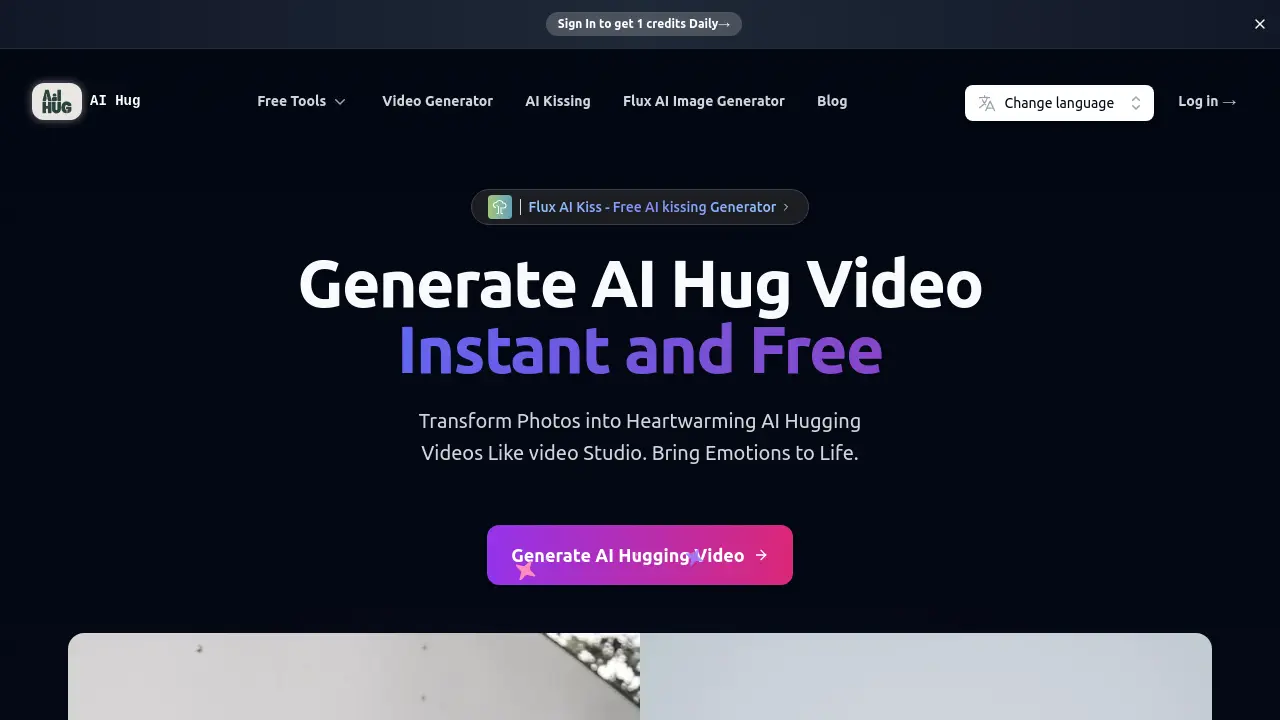 Screenshot of aihugging.ai
