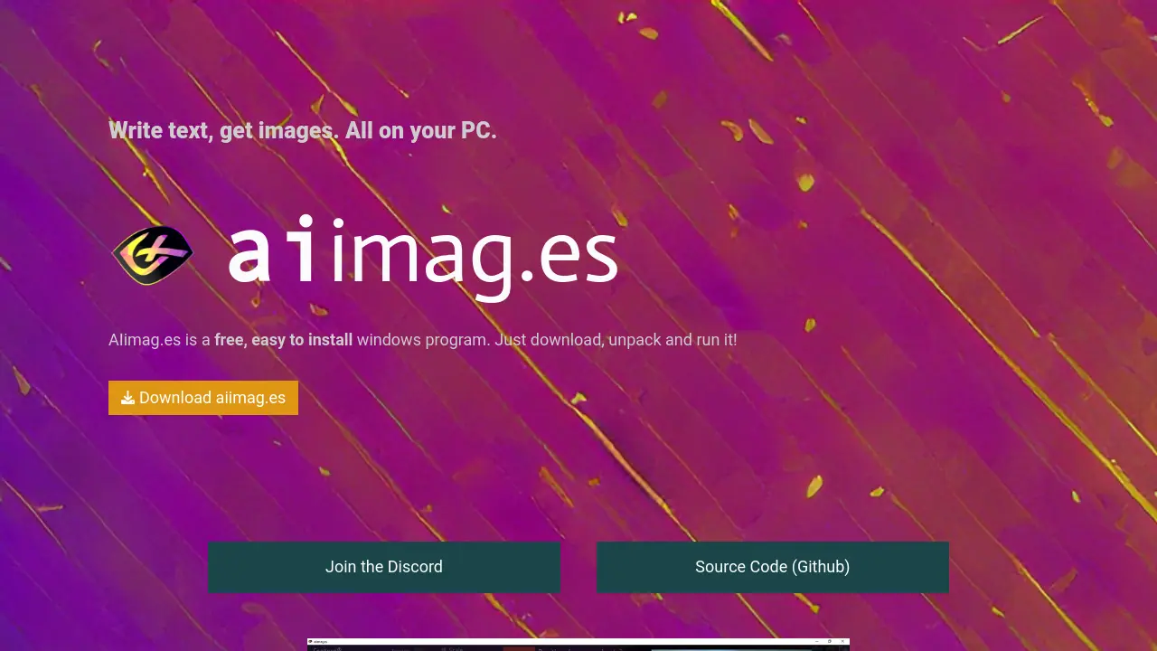 Screenshot of AIimag.es