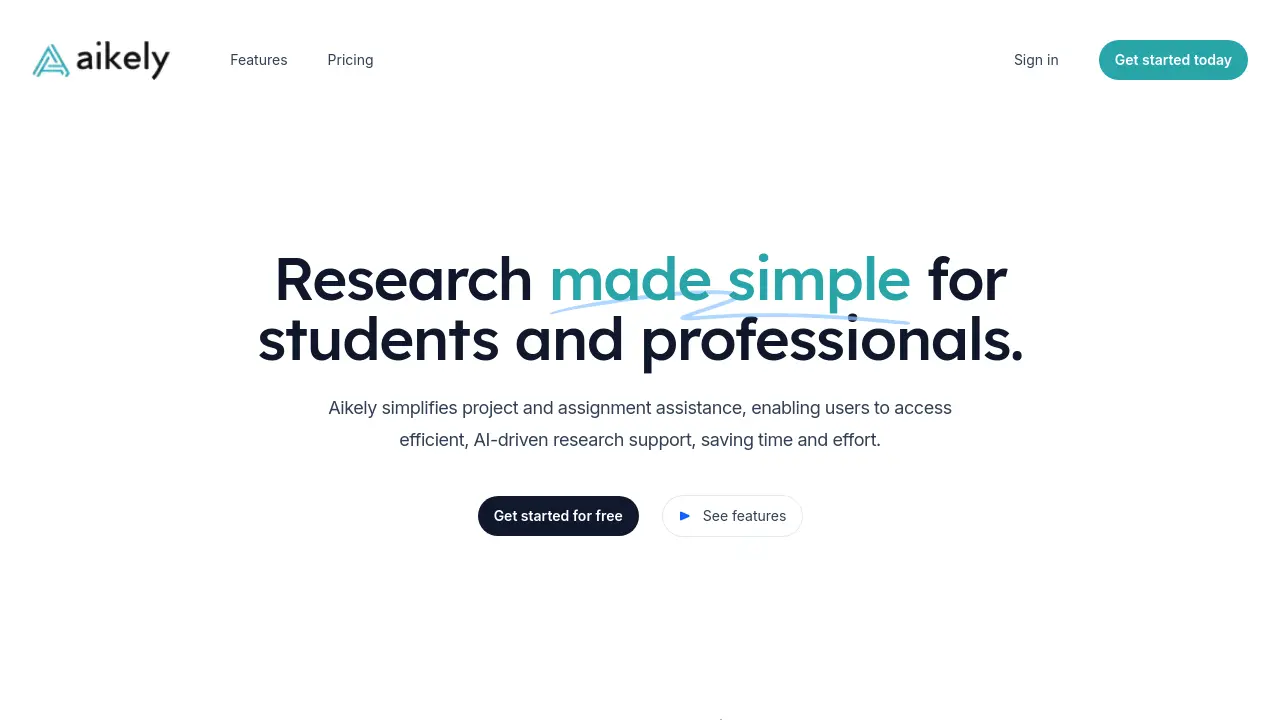 Screenshot of Aikely