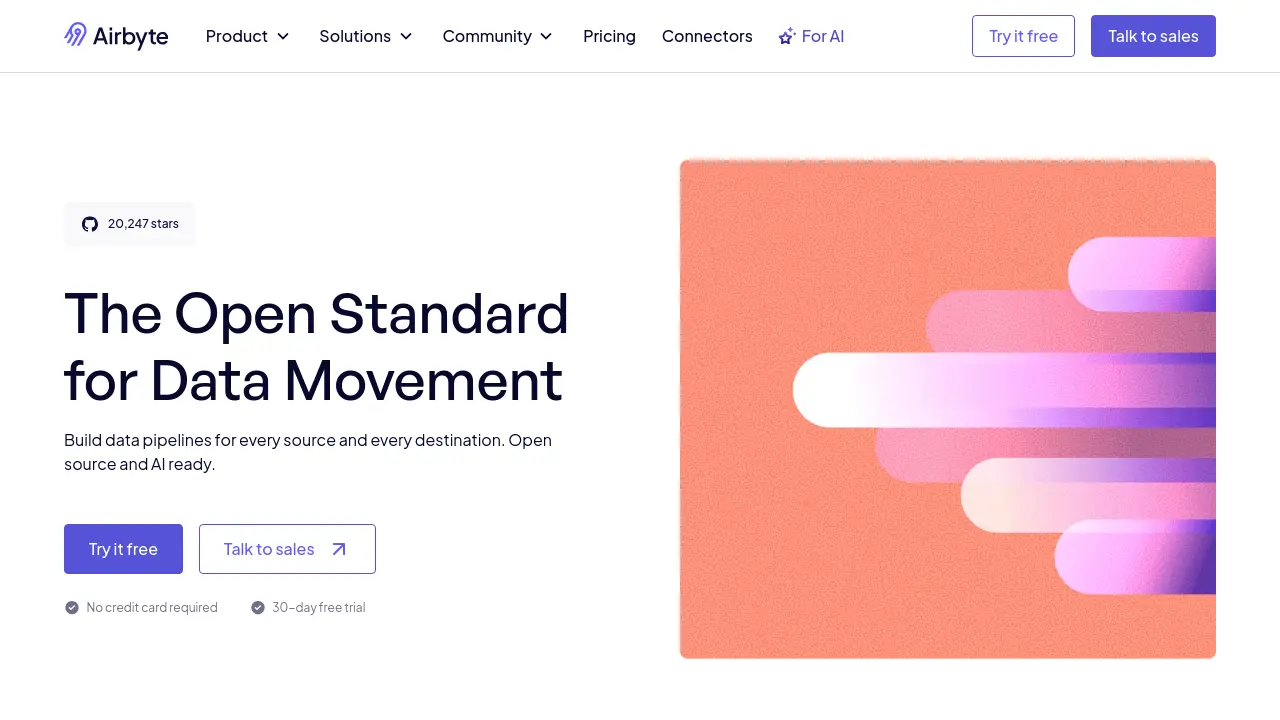 Screenshot of Airbyte