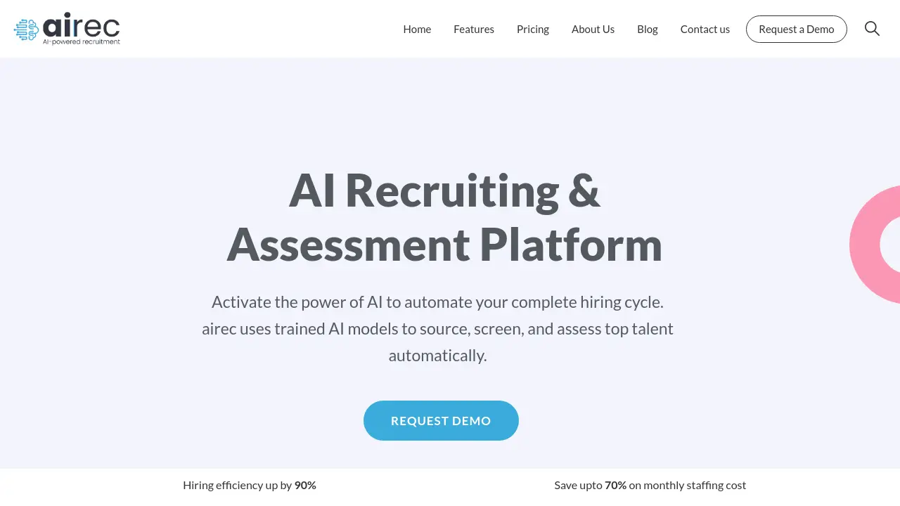 Screenshot of airec