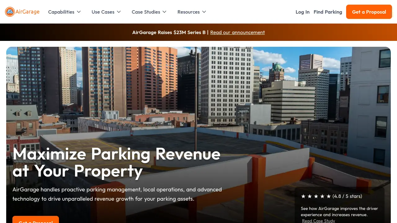 Screenshot of AirGarage