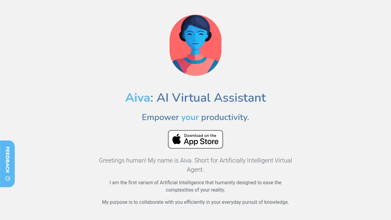 Screenshot of Aiva