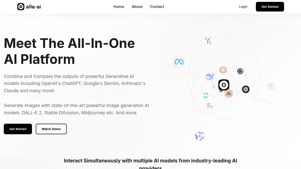 Screenshot of Alle-AI