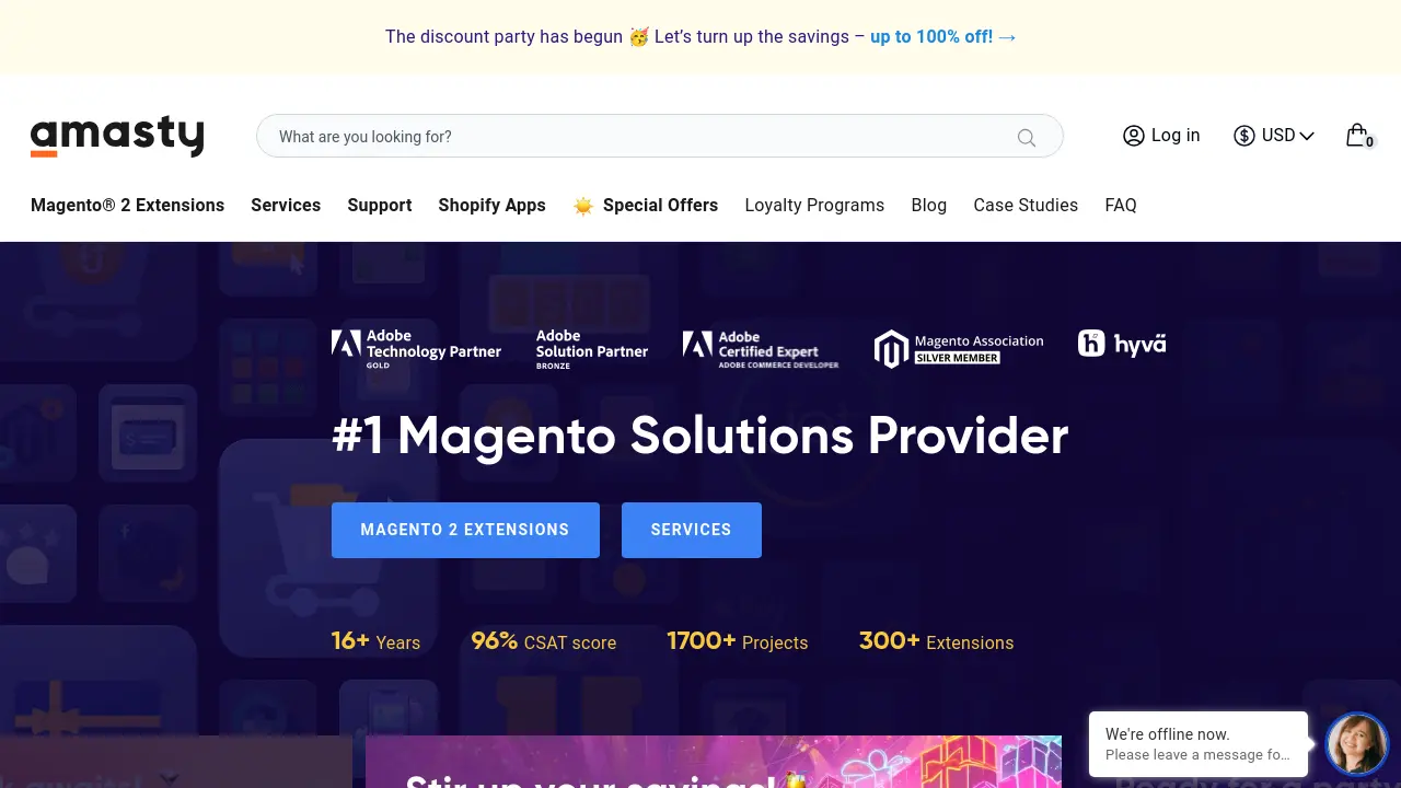 Screenshot of Amasty