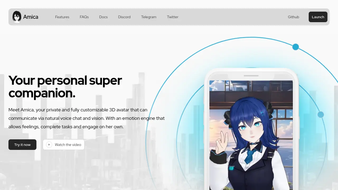 Screenshot of Amica