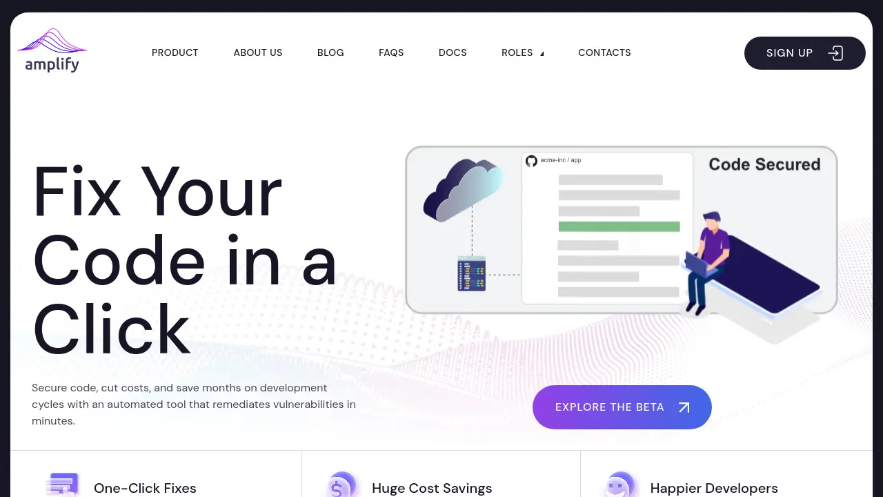 Screenshot of Amplify Security