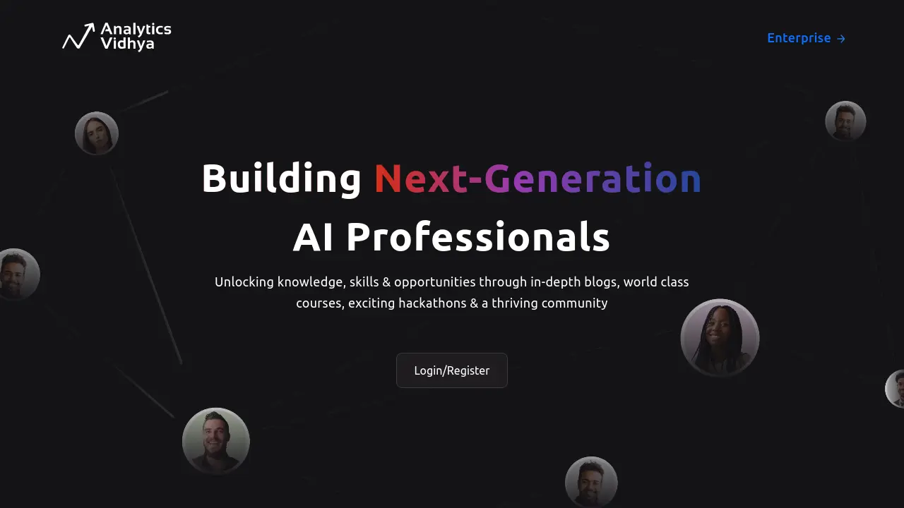 Screenshot of Analytics Vidhya