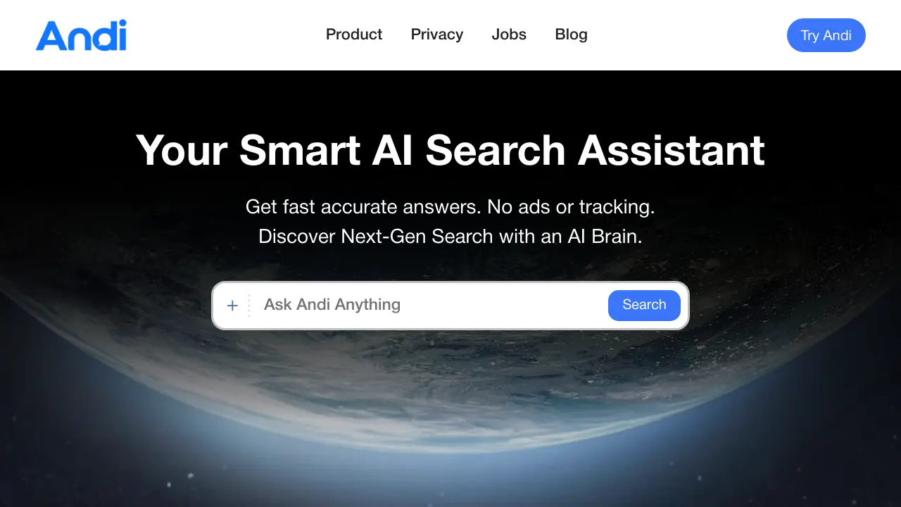 Screenshot of Andi