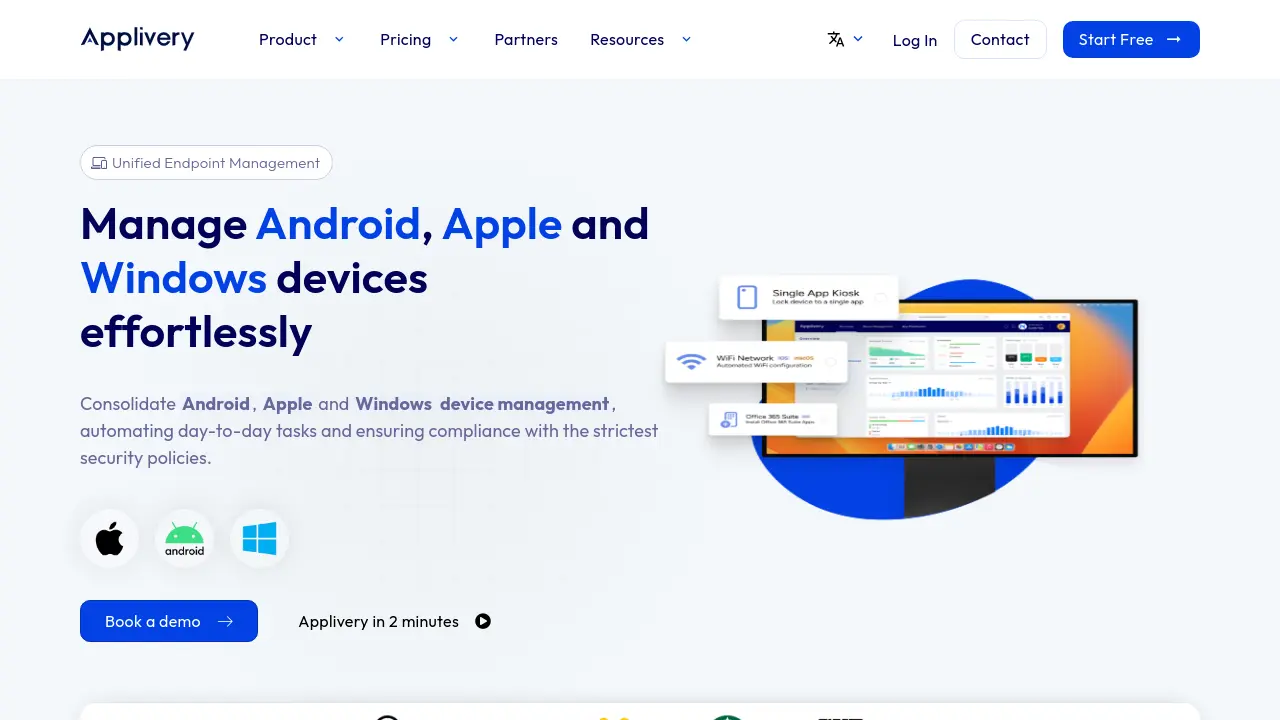 Screenshot of Applivery