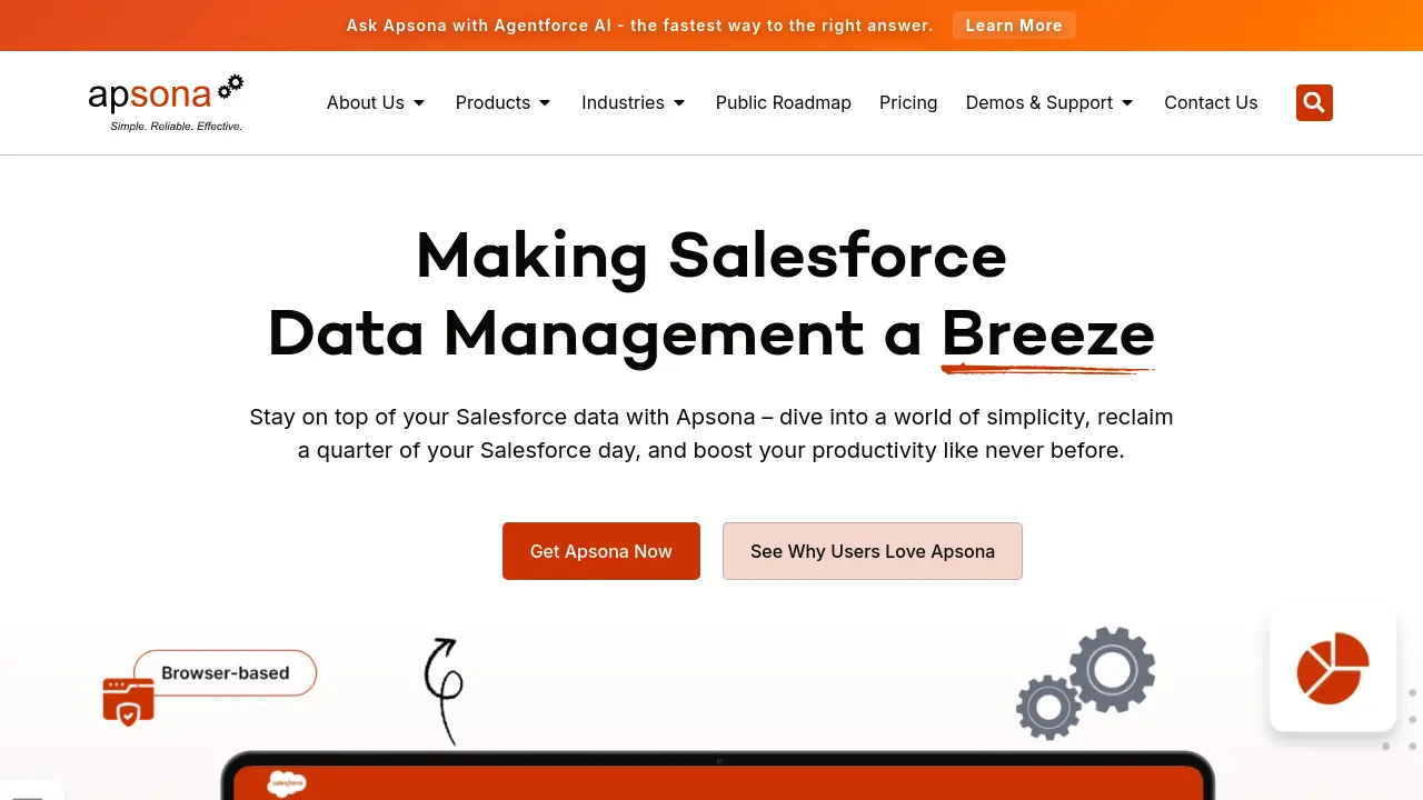 Screenshot of Apsona