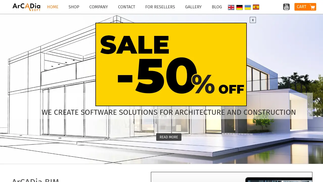 Screenshot of ArCADia BIM