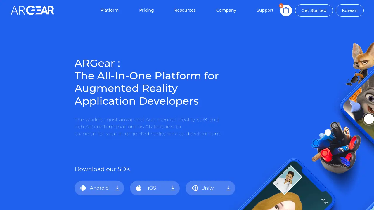 Screenshot of ARGear