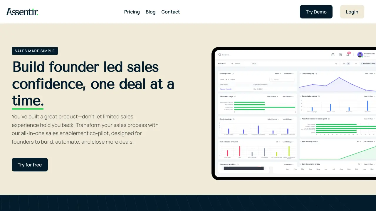 Screenshot of Assentir