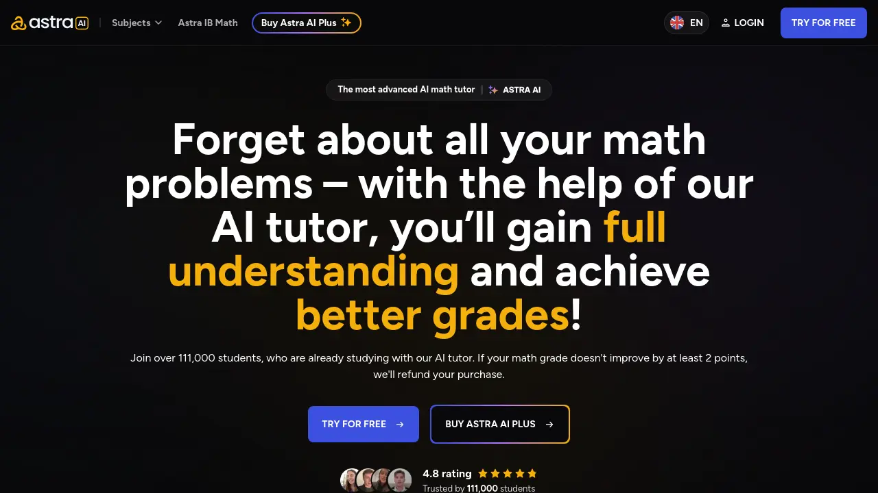 Screenshot of Astra AI