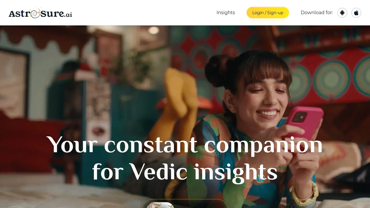 Screenshot of AstroSure.ai