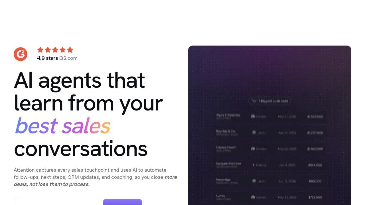 Screenshot of Attention