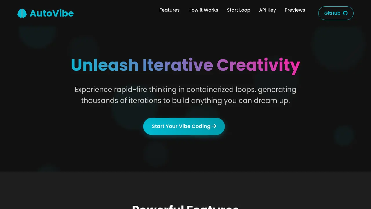 Screenshot of AutoVibe