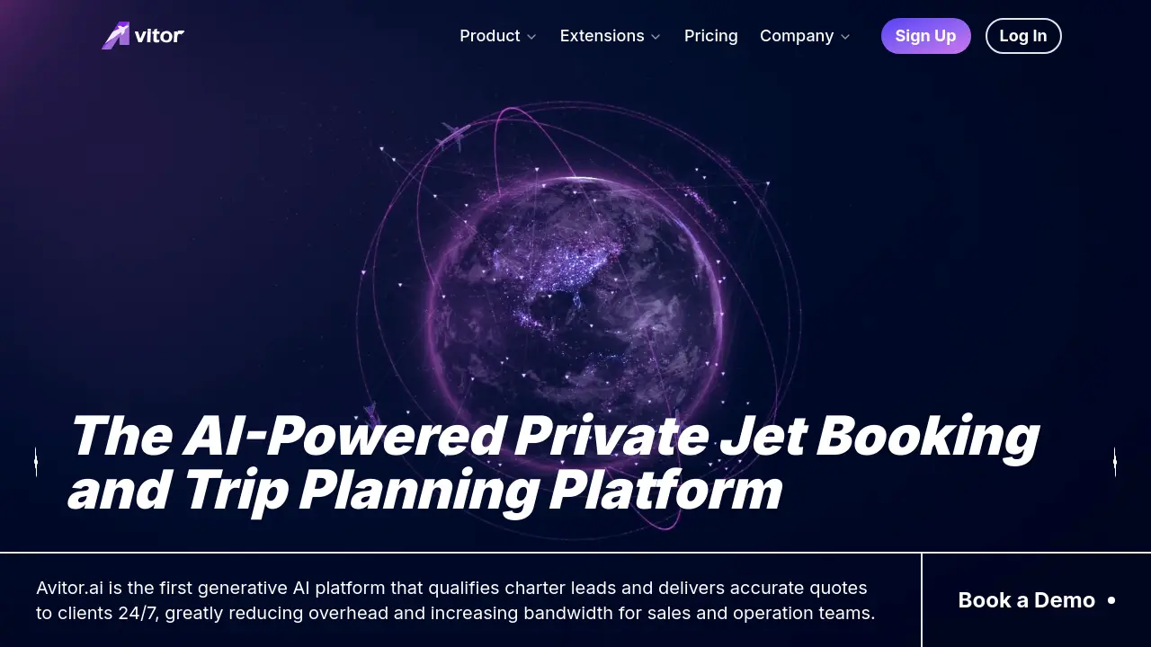 Screenshot of Avitor.ai