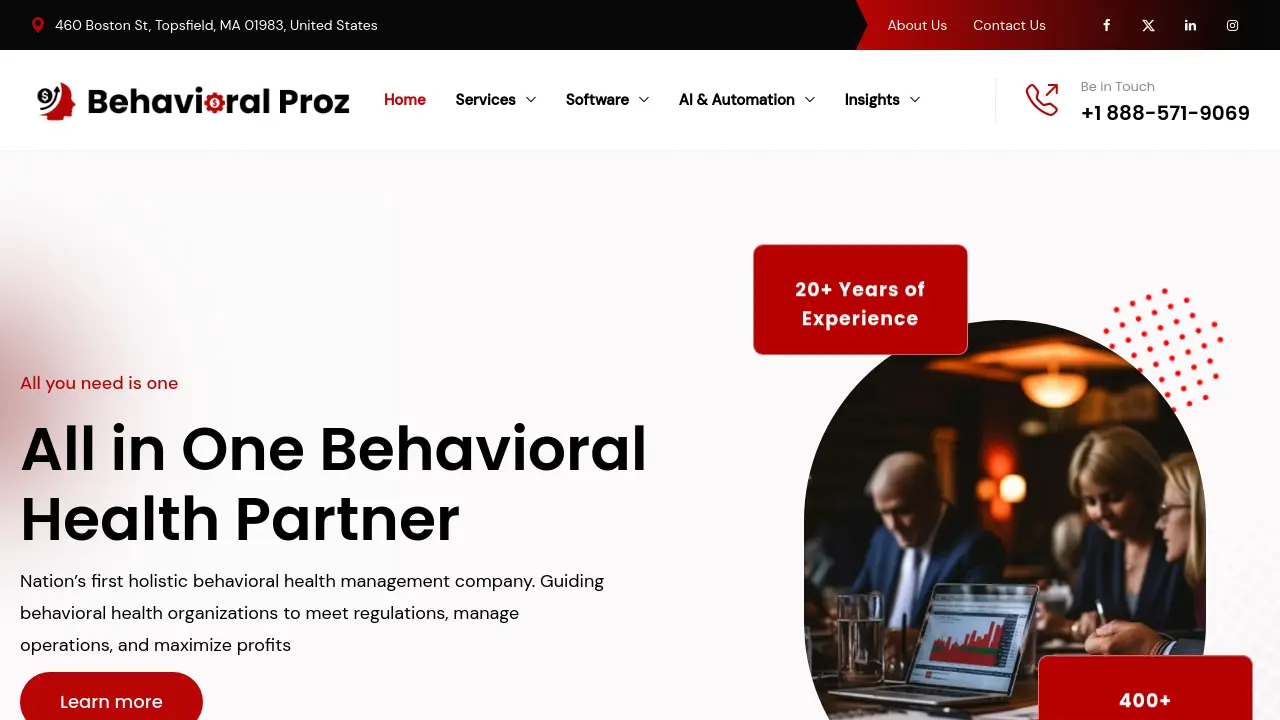Screenshot of Behavioral Proz