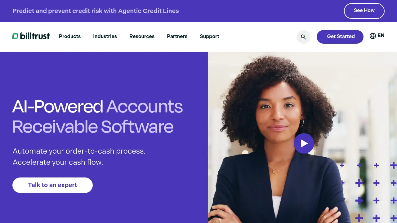 Screenshot of Billtrust