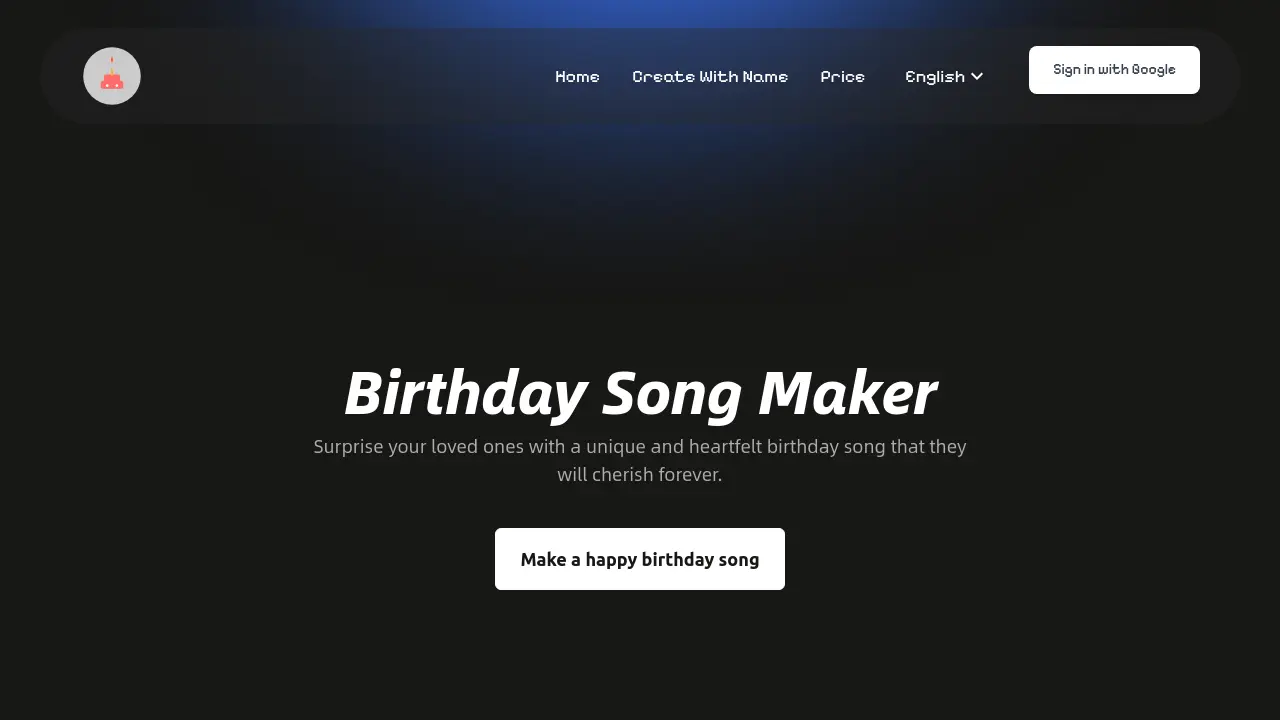 Screenshot of Birthday Song Maker