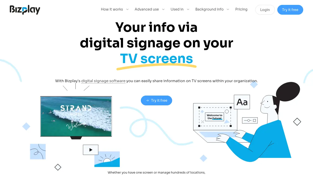 Screenshot of Bizplay
