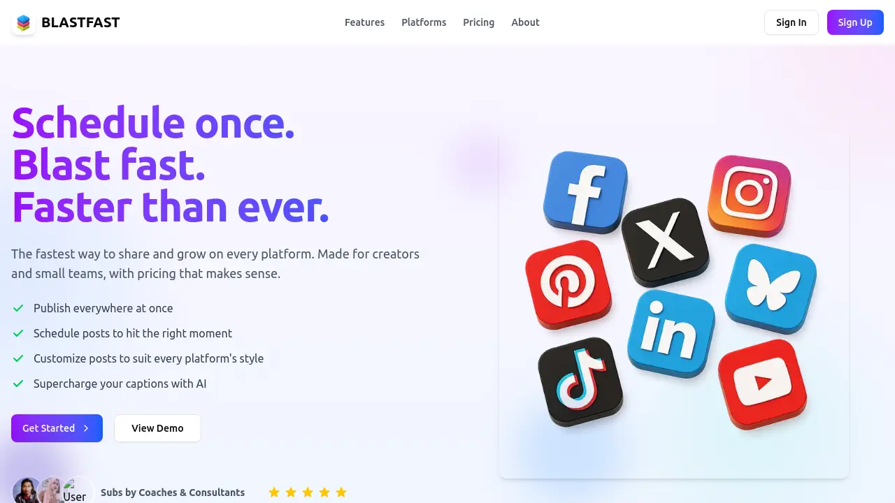 Screenshot of BLASTFAST