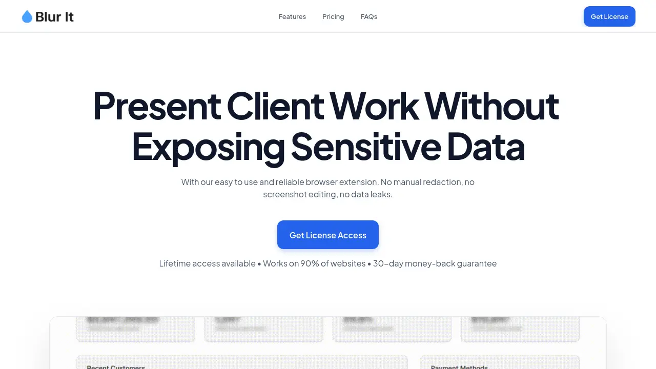 Screenshot of Blur It