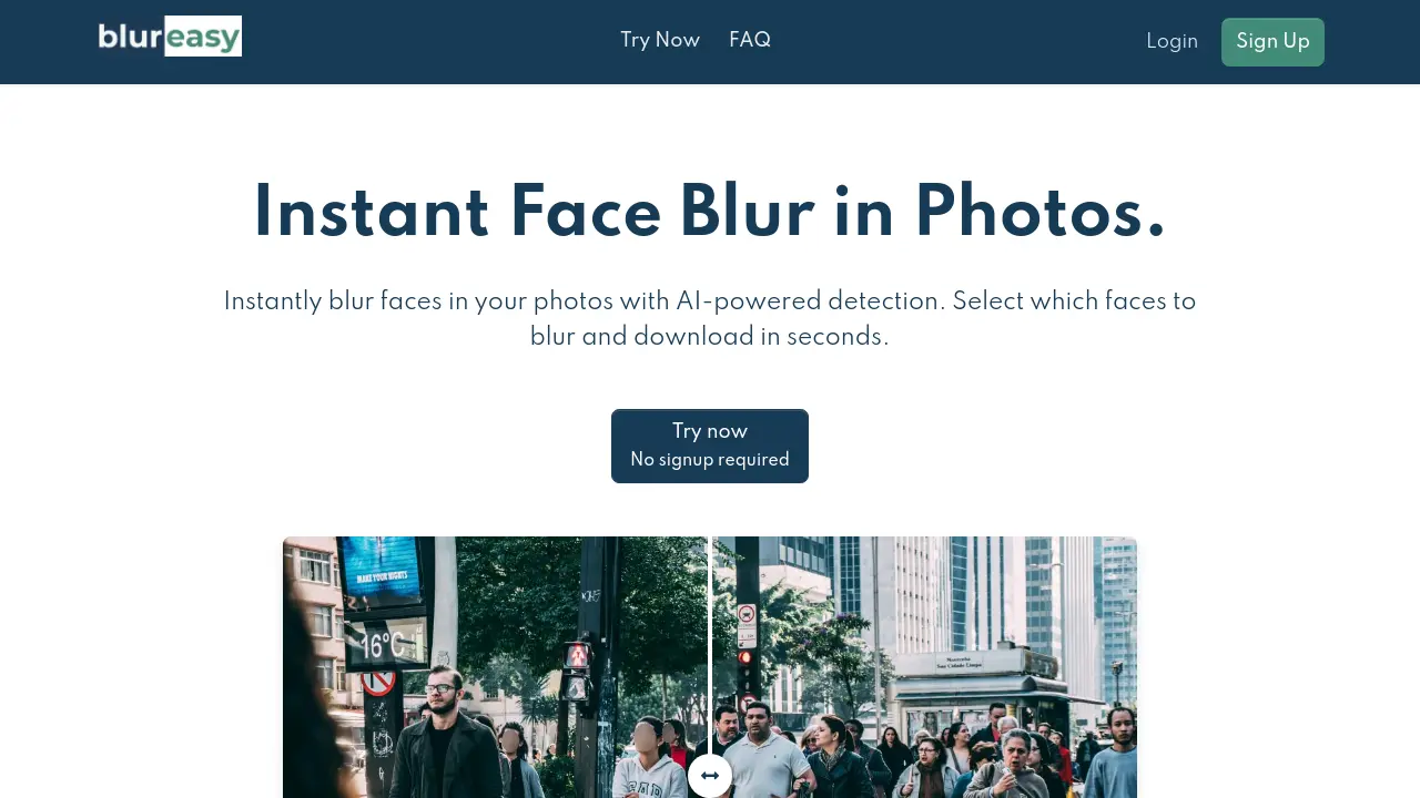Screenshot of Blureasy