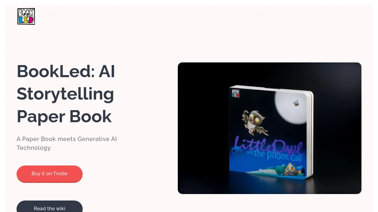 Screenshot of BookLed