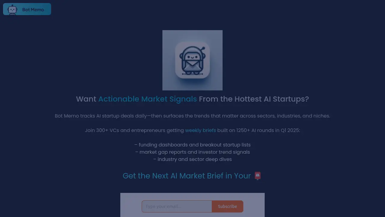 Screenshot of Bot Memo