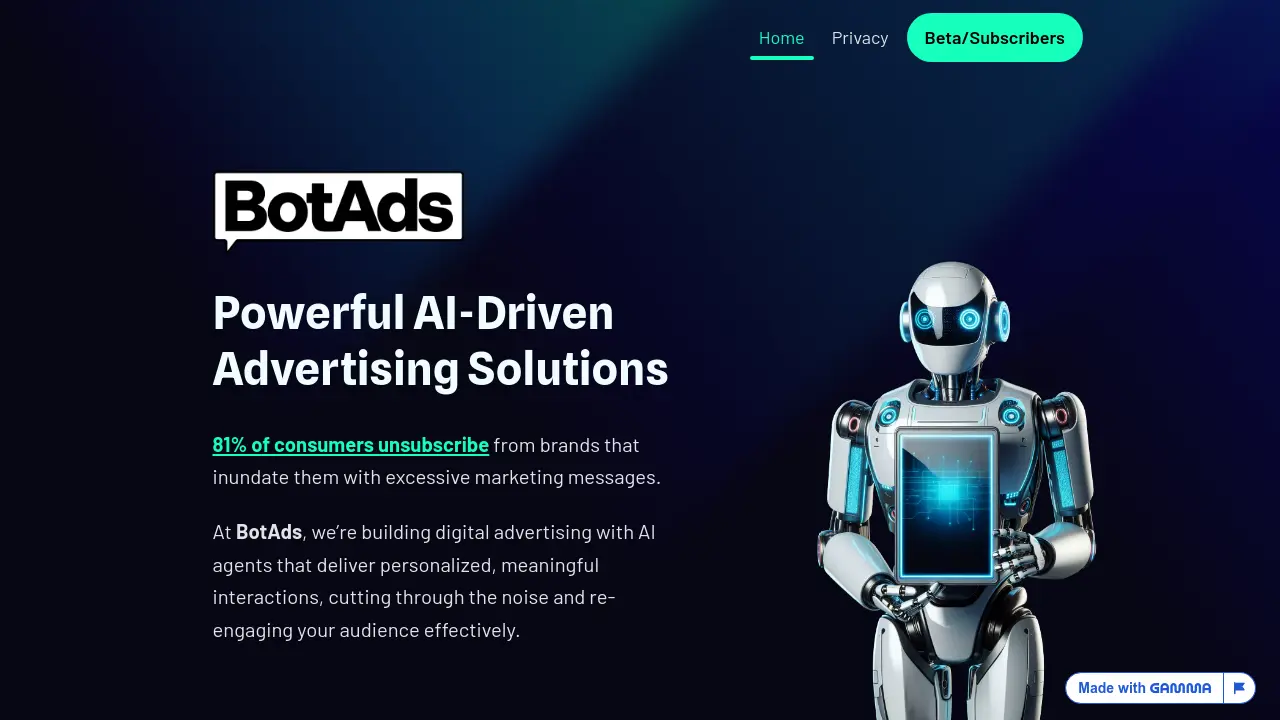 Screenshot of BotAds