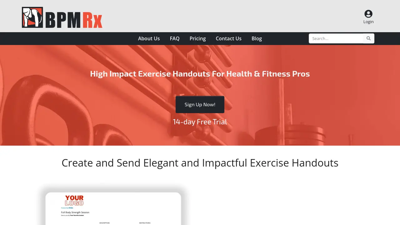 Screenshot of BPM Rx
