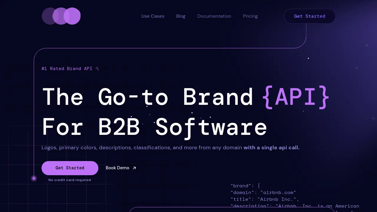 Screenshot of brand.dev