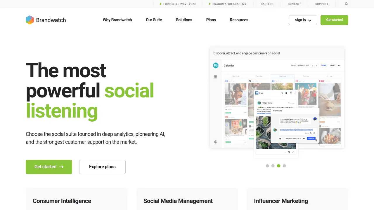 Screenshot of Brandwatch