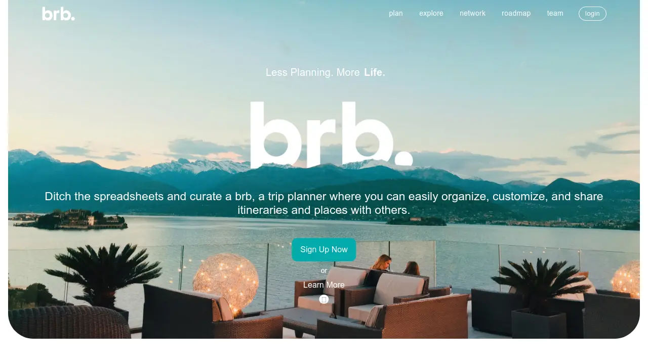 Screenshot of brb