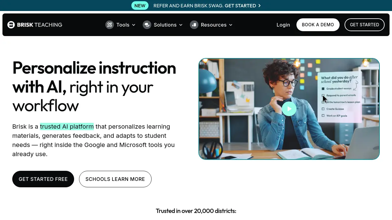 Screenshot of Brisk