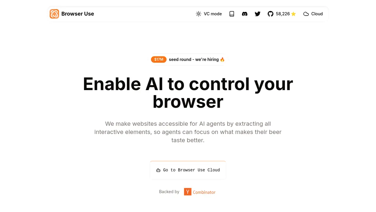 Screenshot of Browser Use