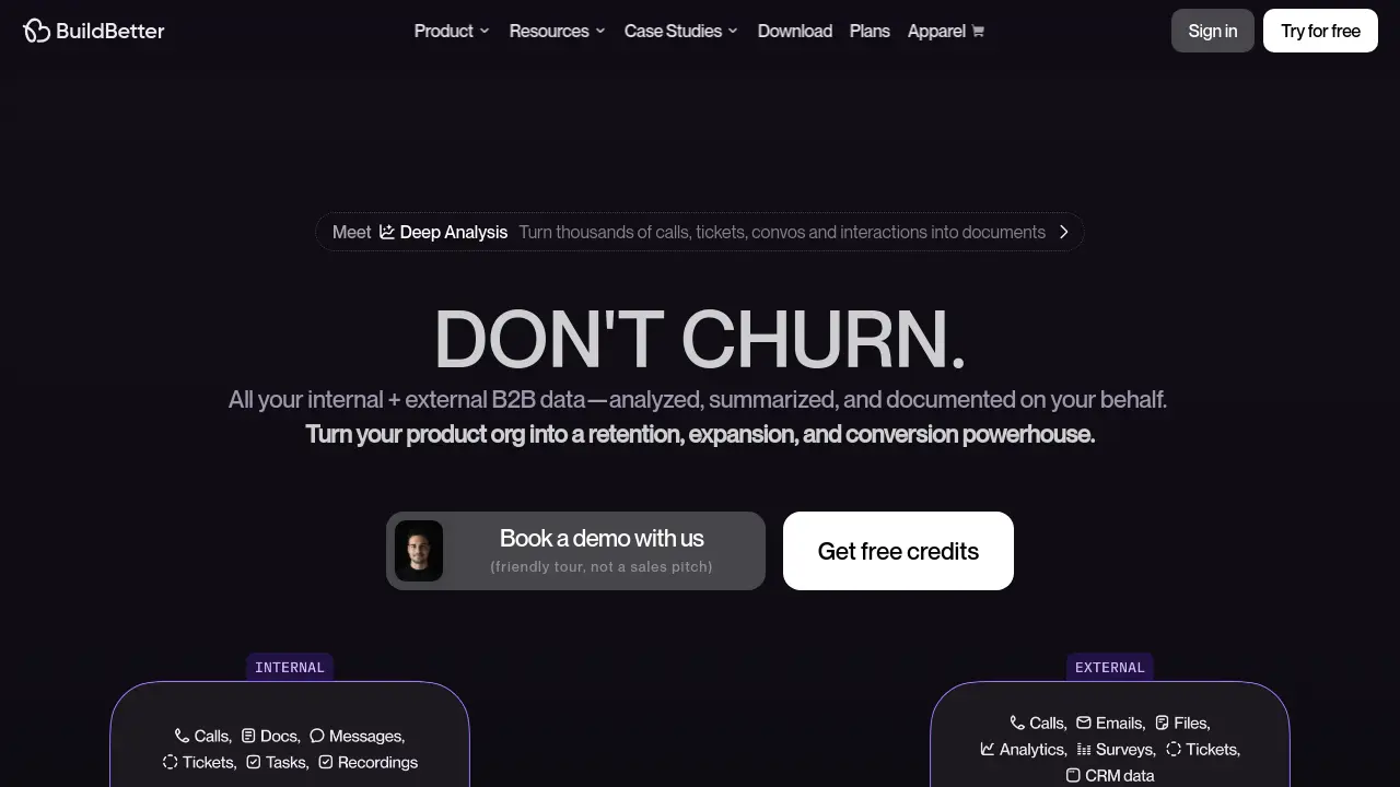 Screenshot of BuildBetter