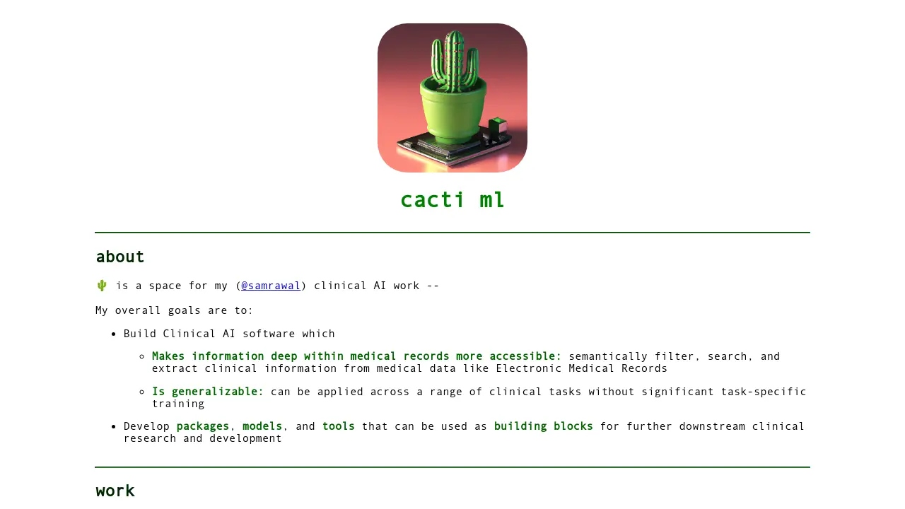 Screenshot of cacti ml